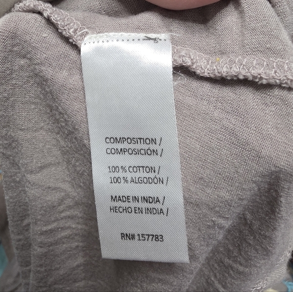 All About Her Gray Long Sleeve Top with Colorful Embroidery Size Medium - Picture 5 of 10